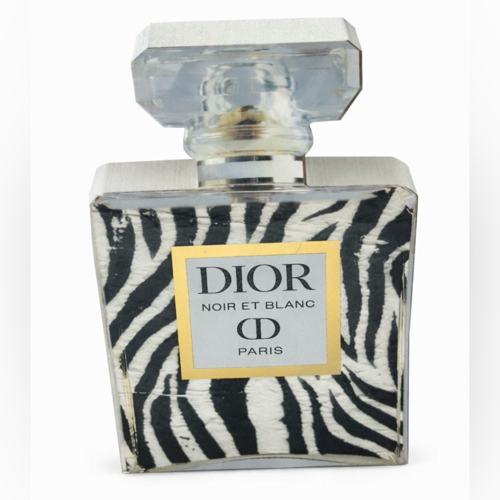 Dior Noir et Blanc Zebra Pattern Bottle home decor art